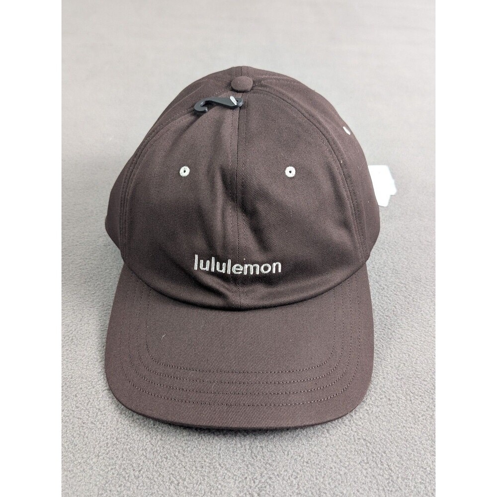 NWT lululemon Classic Ball Cap Wordmark Espresso Bone Brown Hat L/XL Unisex